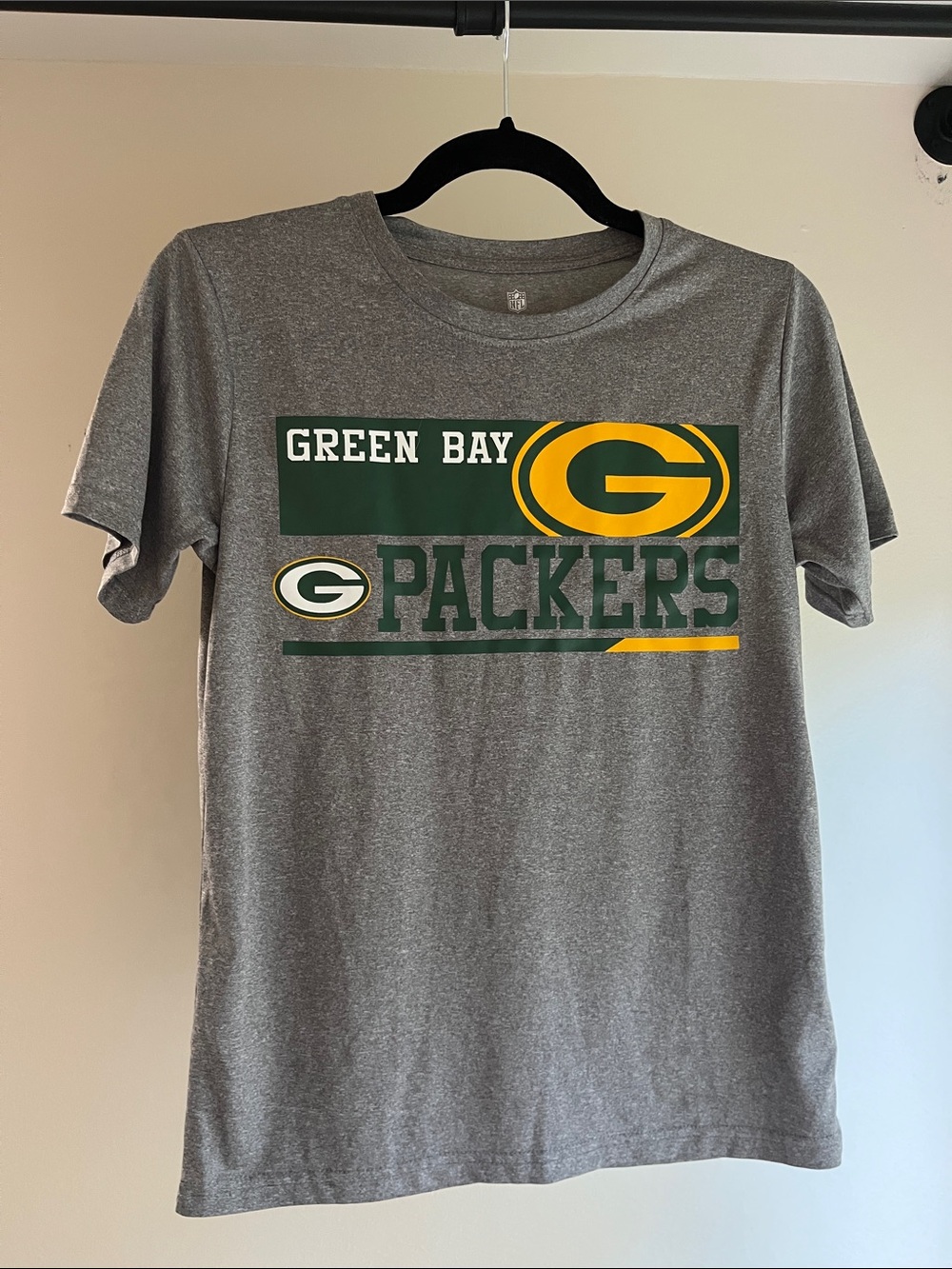 Green Bay Packers Gray Short Sleeve Tee